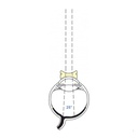Lente pediatrica biconcava 92D Vitrectomia