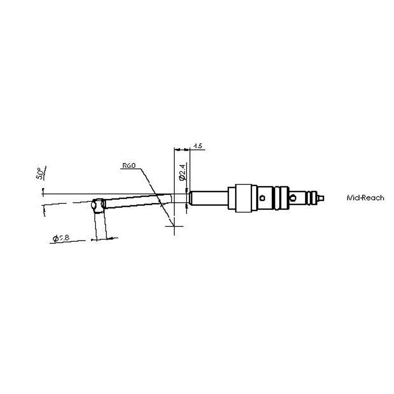 Sonda retinica Mid-reach 2,5 mm per Cryomatic II