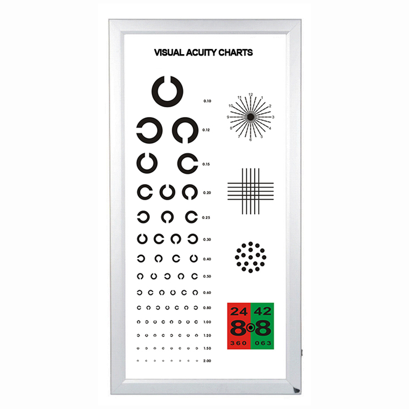 Ottotipo luminoso Multitest 5m