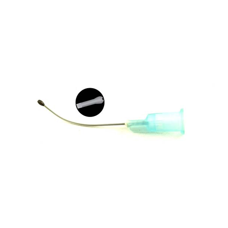 Pulitore capsulare 23G a Oliva curvo 10pz