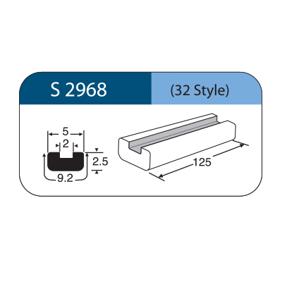Striscia in silicone scanalata STYLE 32